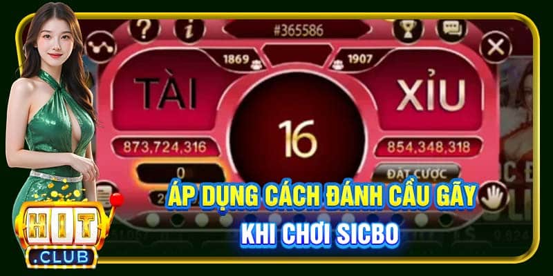 Áp dụng cách đánh cầu gãy khi chơi Sicbo